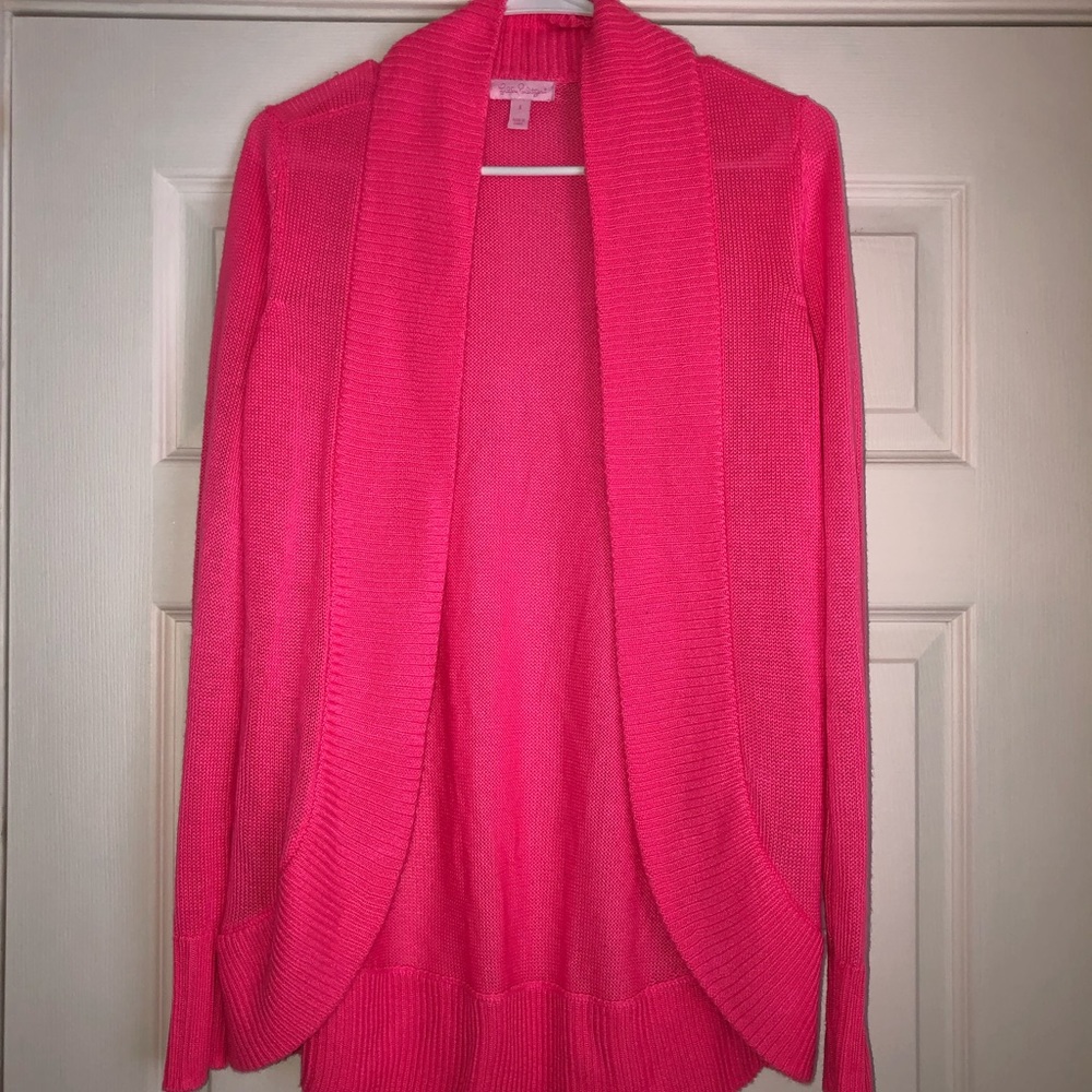Lily Pulitzer Hot Pink Sweater Size Small